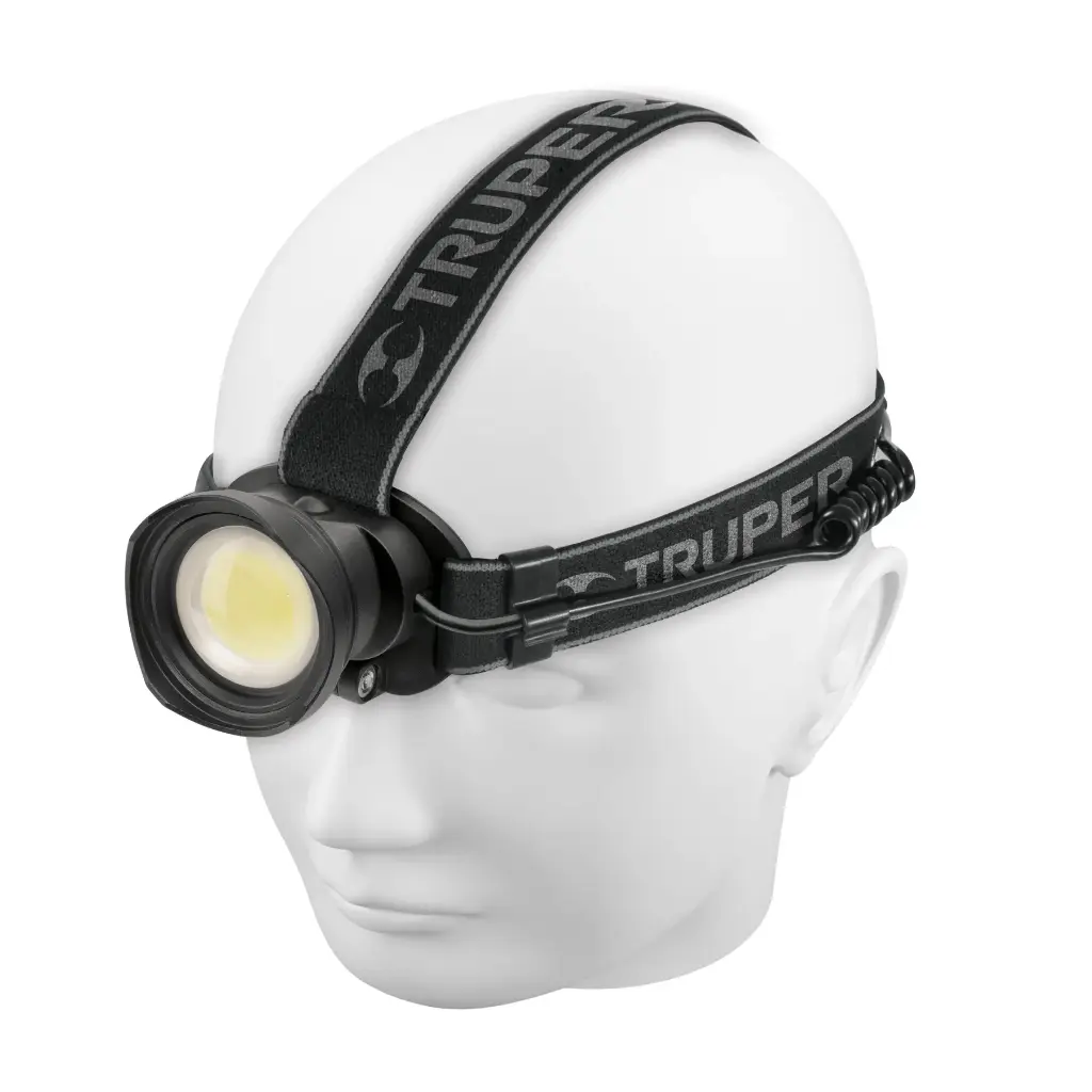 🔴Linterna de minero LED 325 lm, recargable, TRUPER [103089]