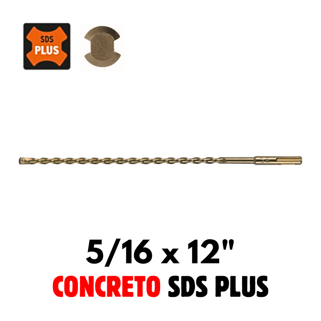 Broca SDS Plus Para Concreto 5/16 x 12", Truper [11270]