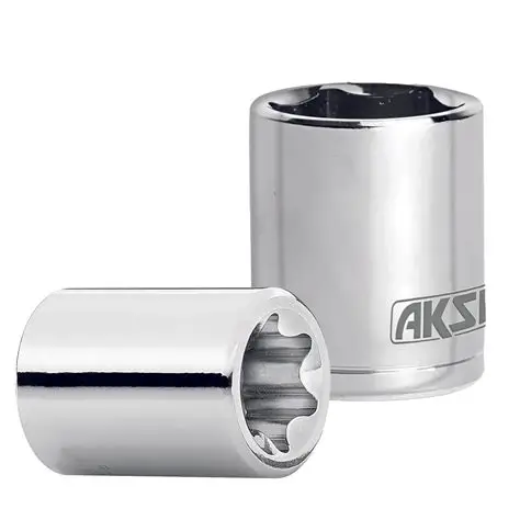 Dado Milimetrico 17 mm 6 puntas, Cuadro 3/8", Aksi [131132]