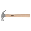 Martillo Tubular, Mango De Madera, 16 oz, Uña Curva, Pretul [22290]