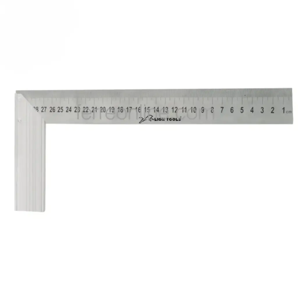 Escuadra Para Carpintero de 10", Acero Inoxidable, Lion Tools [L2579]