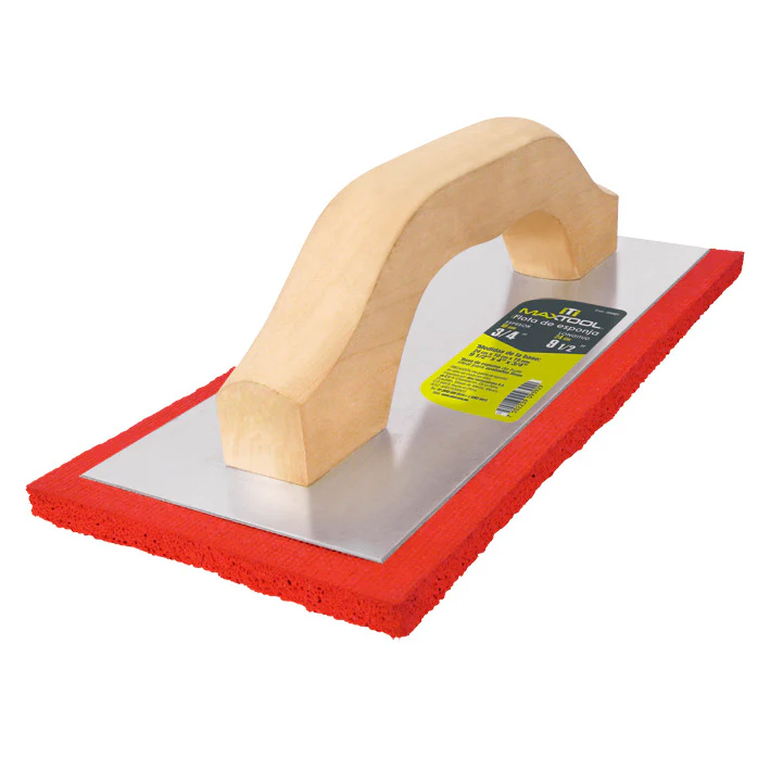 Flota De Esponja 9 1/2" Para Acabados, Mango Madera, Maxtool [300401]
