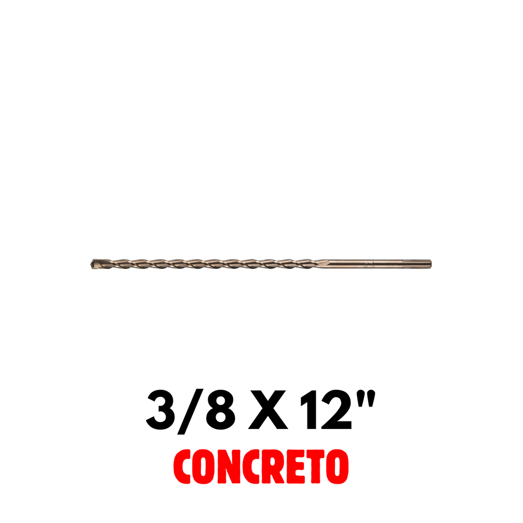 Broca Para Concreto 3/8 x 12", Truper [11227]
