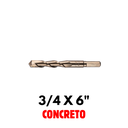 Broca Para Concreto 3/4 x 6", Truper [11242]