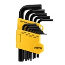 🆎🟢Juego 13 Llaves Allen Milimetrico, Punta Hexagonal Con Organizador, Pretul o Lion Tools [21857 & L2593]