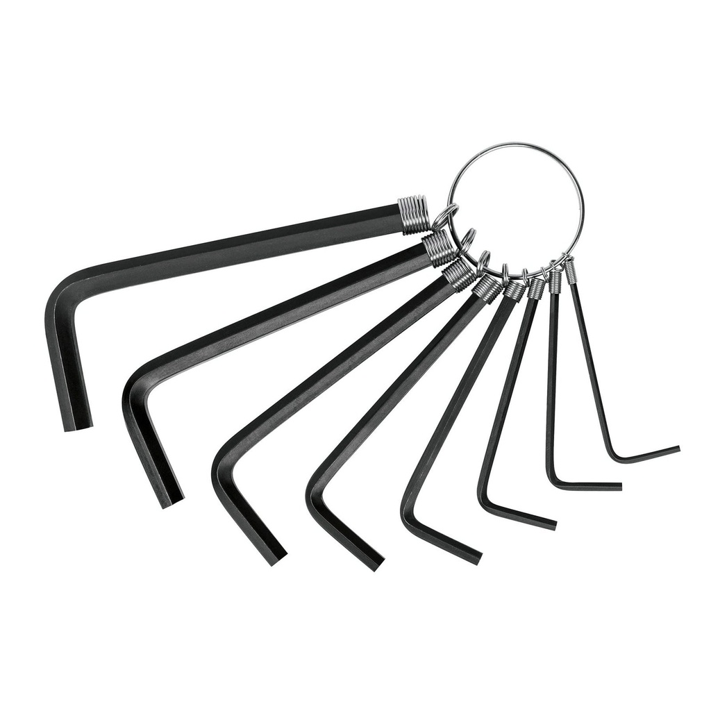 Juego De 8 Llaves Allen Milimétricas, Tipo Llavero, Lion Tools [L1453]