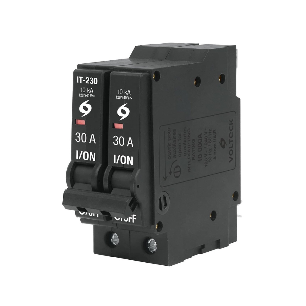 Interruptor Termomagnético 30 A, 2 Polos, Volteck [46705]