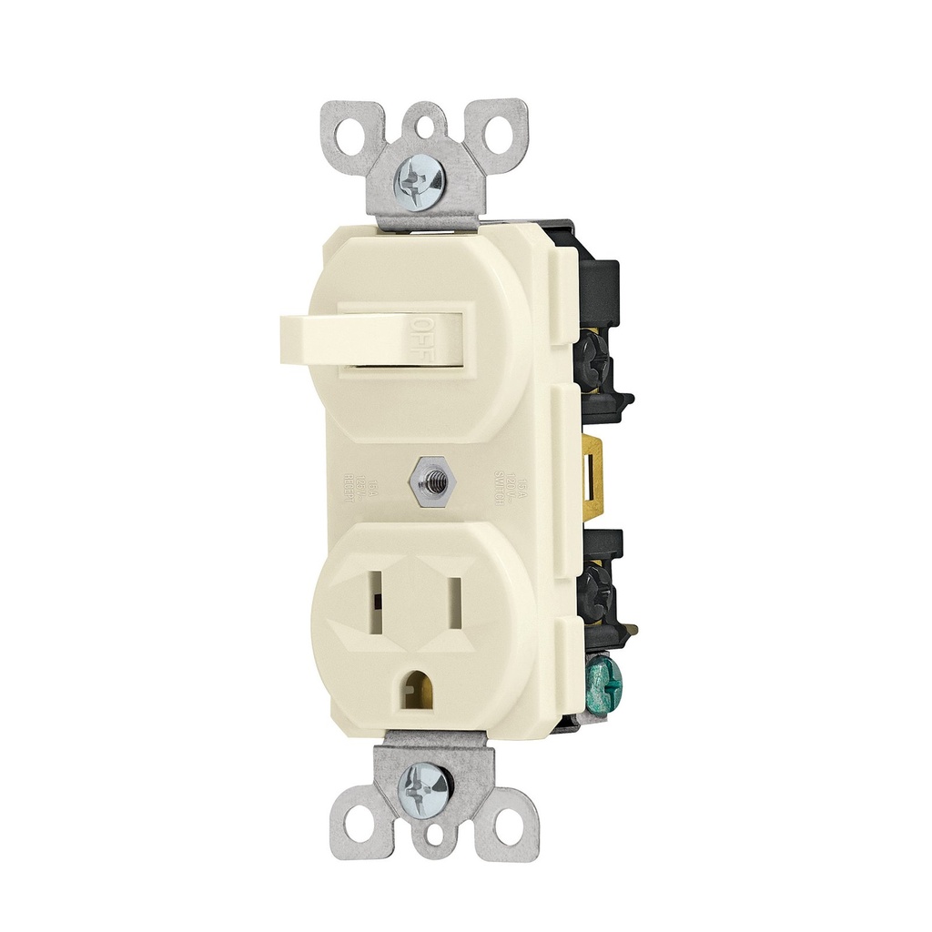 Interruptor De Palanca Con Contacto, Standard, Marfil, Volteck [46001]