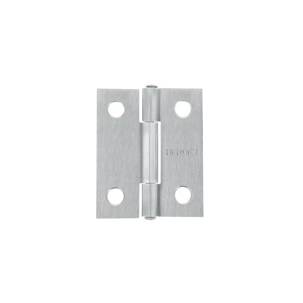 Bisagra Rectangular 1 1/2 x 1 3/16", Acero Pulido, Hermex [43186]