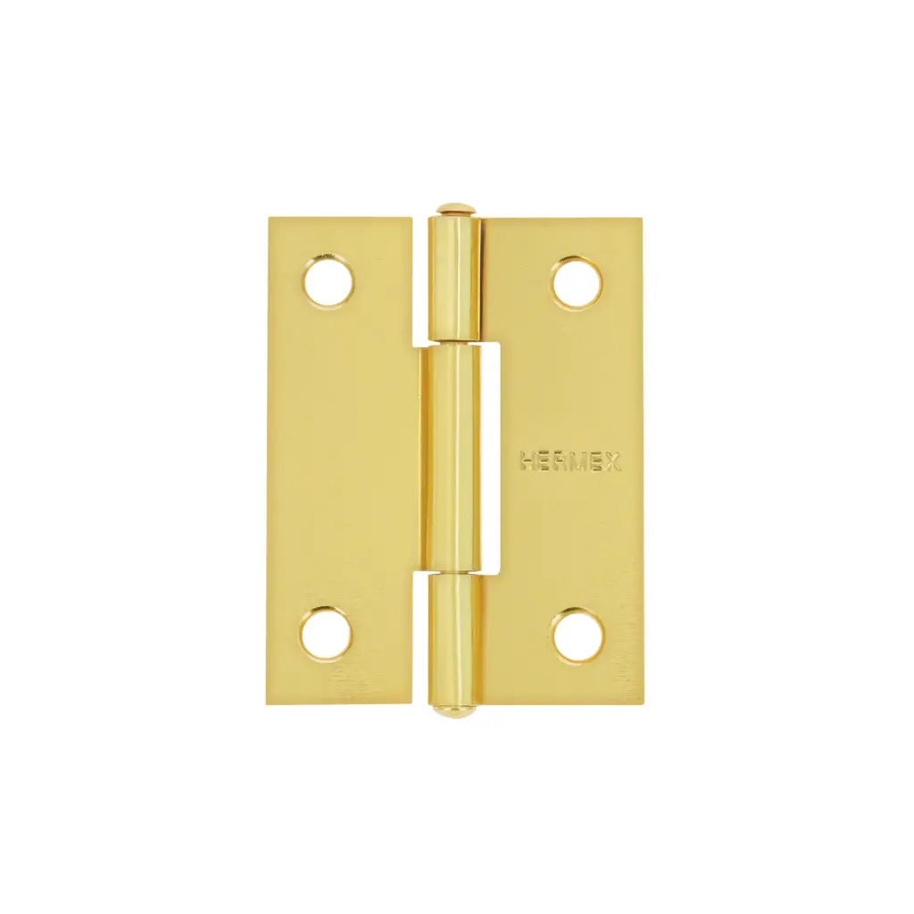 Bisagra Rectangular 2" x 1 1/2 Latonado, Hermex [43194]