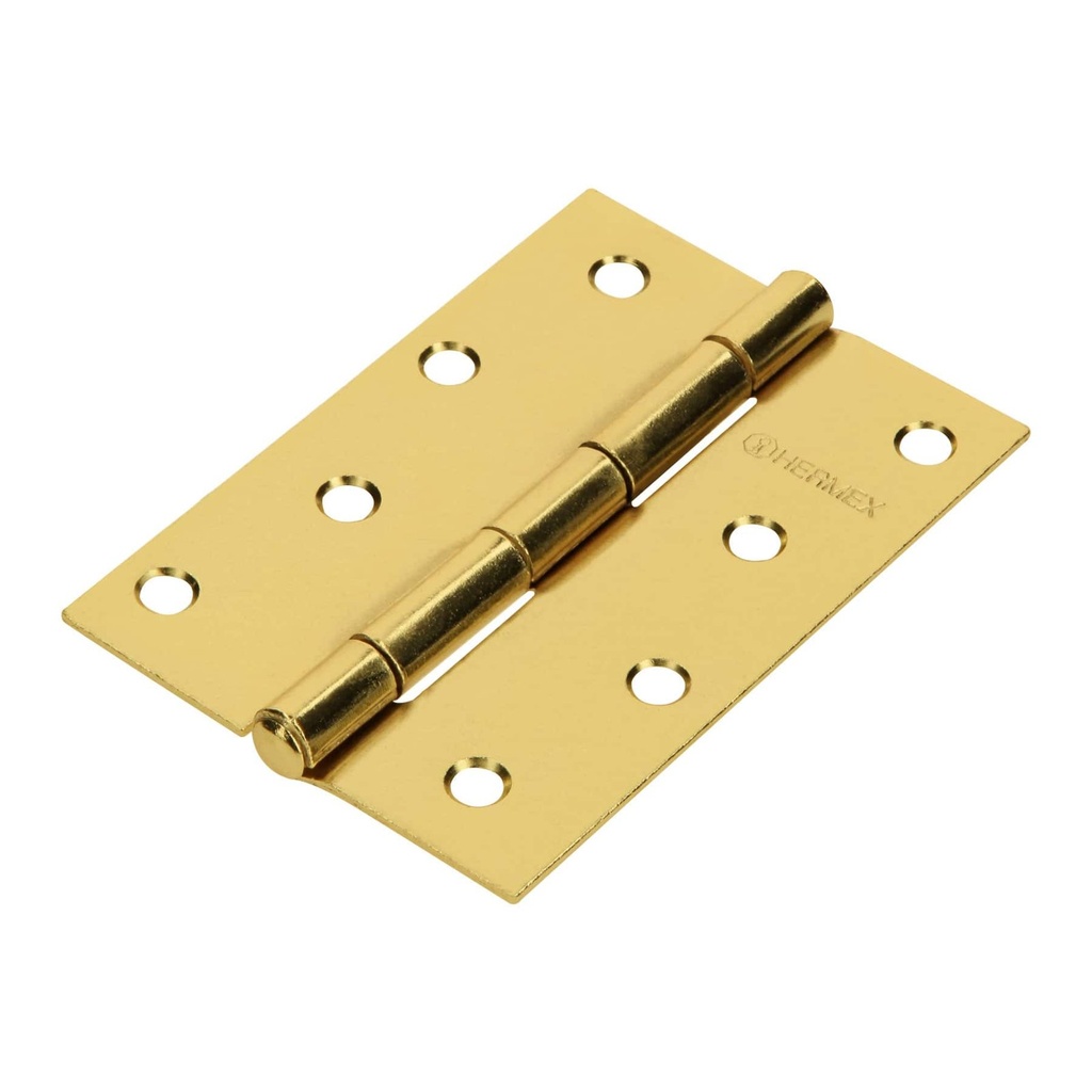 Bisagra Rectangular 4 x 2 7/8", Latonado, Aksi [106417]