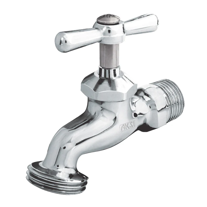 Llave De Nariz Para Jardín 1/2", Laton Cromado, 140 g, Aksi [107603]