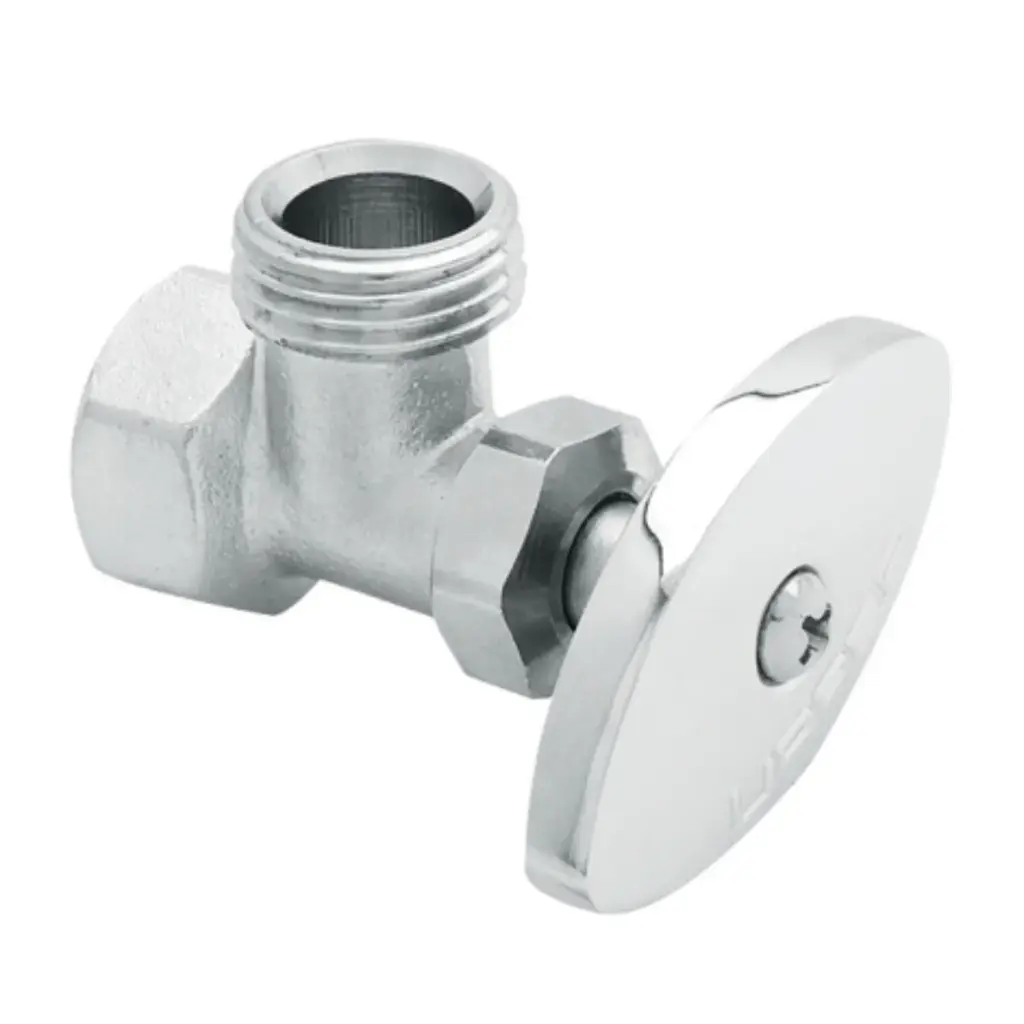Llave Angular 1/2" x 1/2" De Latón, Vuelta Completa, CNX [HMA-E]
