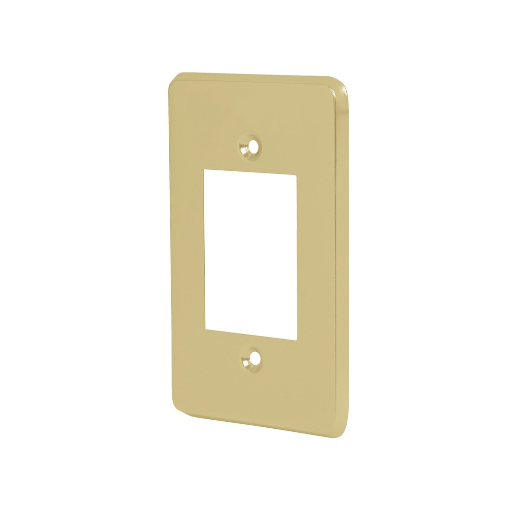 Placa De 3 Módulos de Aluminio, Línea Económica, Volteck [46437]