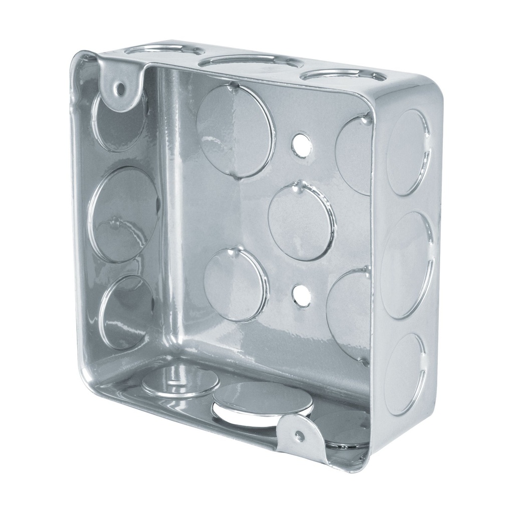 Caja De Registro 4" x 4", Galvanizada, Sin Tapa, Volteck [45007]