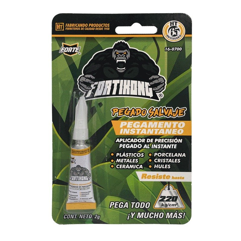 Pegamento Instantaneo Fortikong, Cianocrilato, 2 g, Forte [160700]