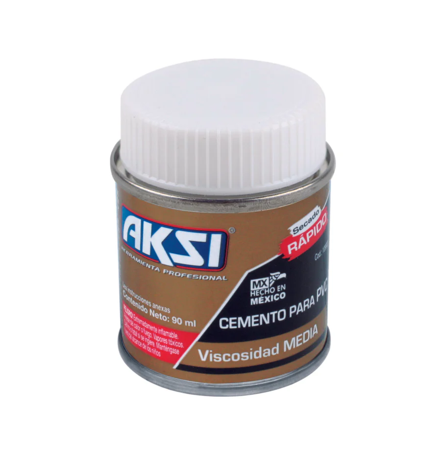 Pegamento Transparente PVC, Lata De 145 ml, Aksi [109903]