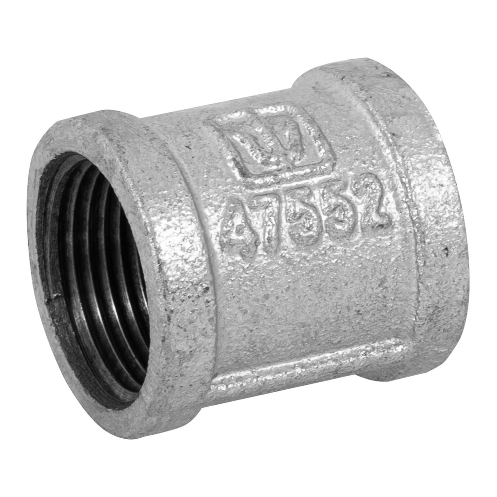 Cople Reforzado Galvanizado 1" (25 mm), Foset [47552]