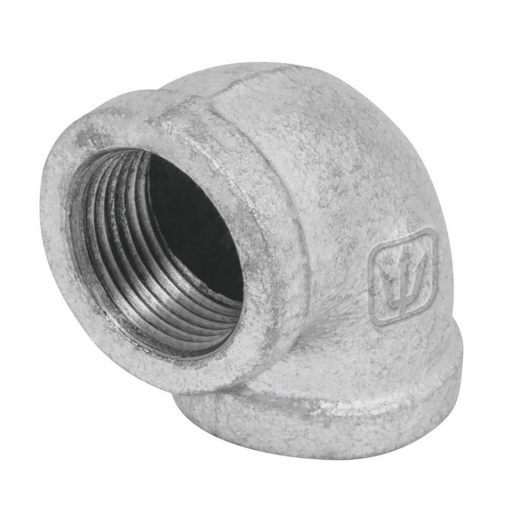 Codo Galvanizado Roscable 1/2" (13 mm) x 90°, Foset [47557]