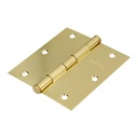 Bisagra Cuadrada 3 1/2", Acero Latonado, Hermex Basic [23685]