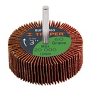 Broca Lija/Rueda Flap De 3", Grano 60, Truper [13041]