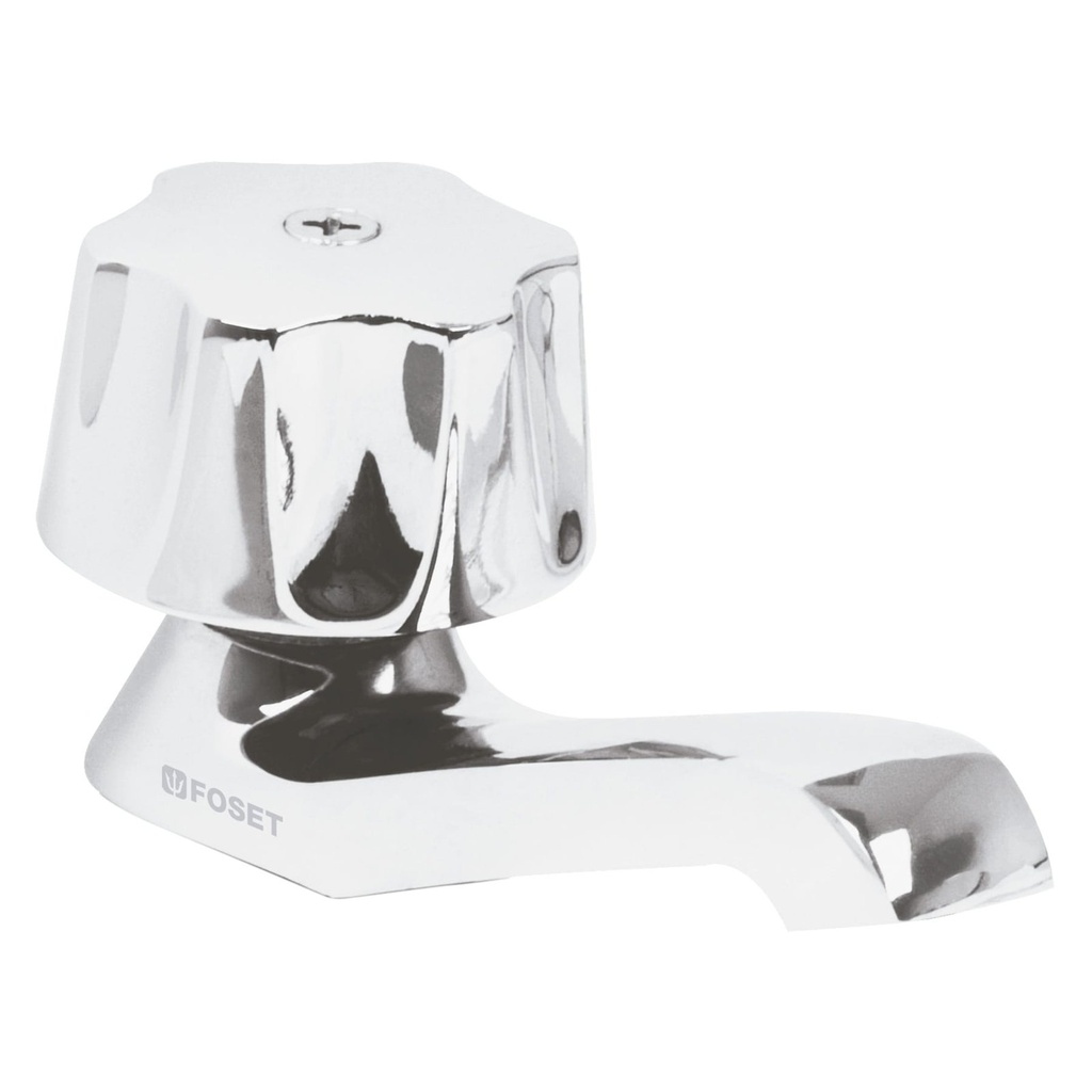 Llave Individual Para Lavabo Metálica, Acabado Cromado, Foset Basic [49229]