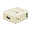 Módulo Puerto USB, Línea Italiana, Color Marfil, Volteck [48108]