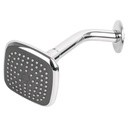 Regadera Cuadrada 3 3/4", Brazo y Chapetón De Acero, Foset Basic [45065]