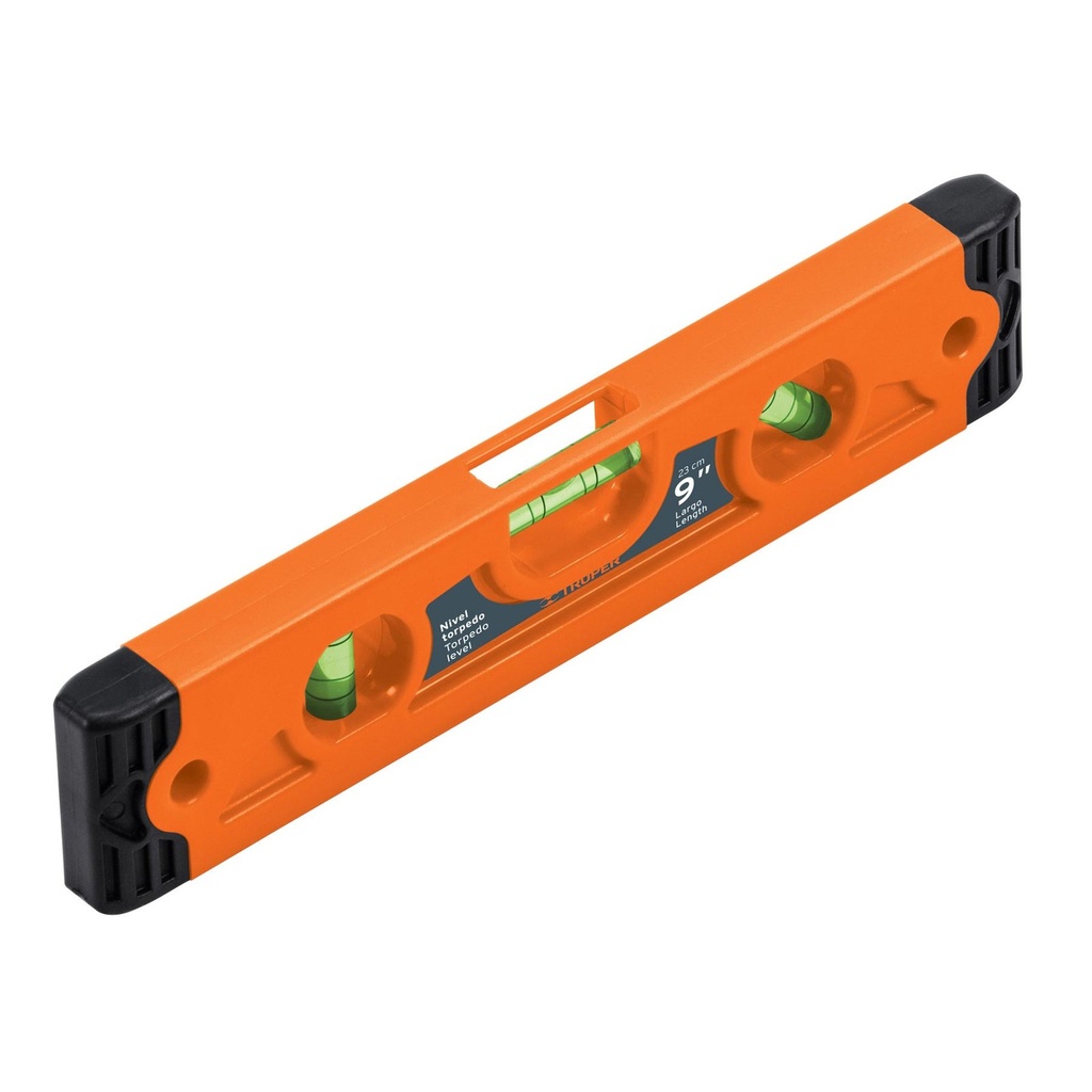 Nivel Torpedo 9", Magnético, Cuerpo ABS, Truper [11223]