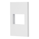 Placa De 1 Ventana, 1.5 Módulos, Blanco, Línea Española, Volteck [47044]