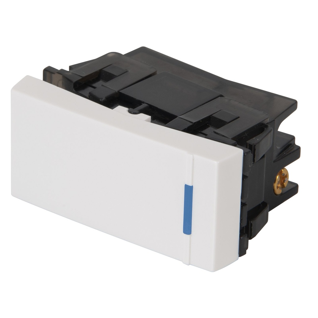 Interruptor Sencillo, 1 Módulo, Blanco, Línea Española, Volteck [47045]