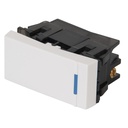 Interruptor Sencillo, 1 Módulo, Blanco, Línea Española, Volteck [47045]