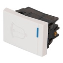 Interruptor Para Timbre, 1.5 Módulos, Blanco, Línea Española, Volteck [47053]