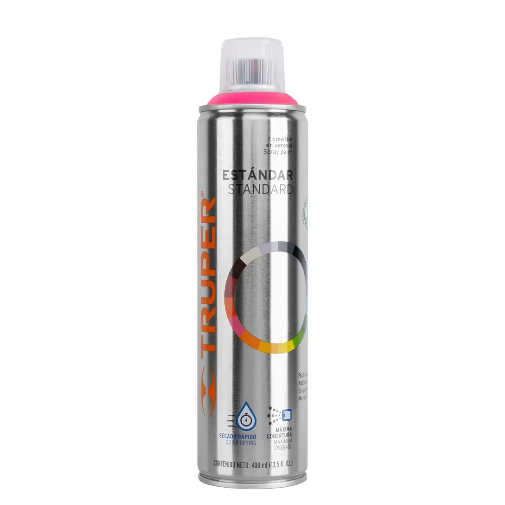 Esmalte En Aerosol, Rosa Mexicano, 400 ml, Truper [12734]