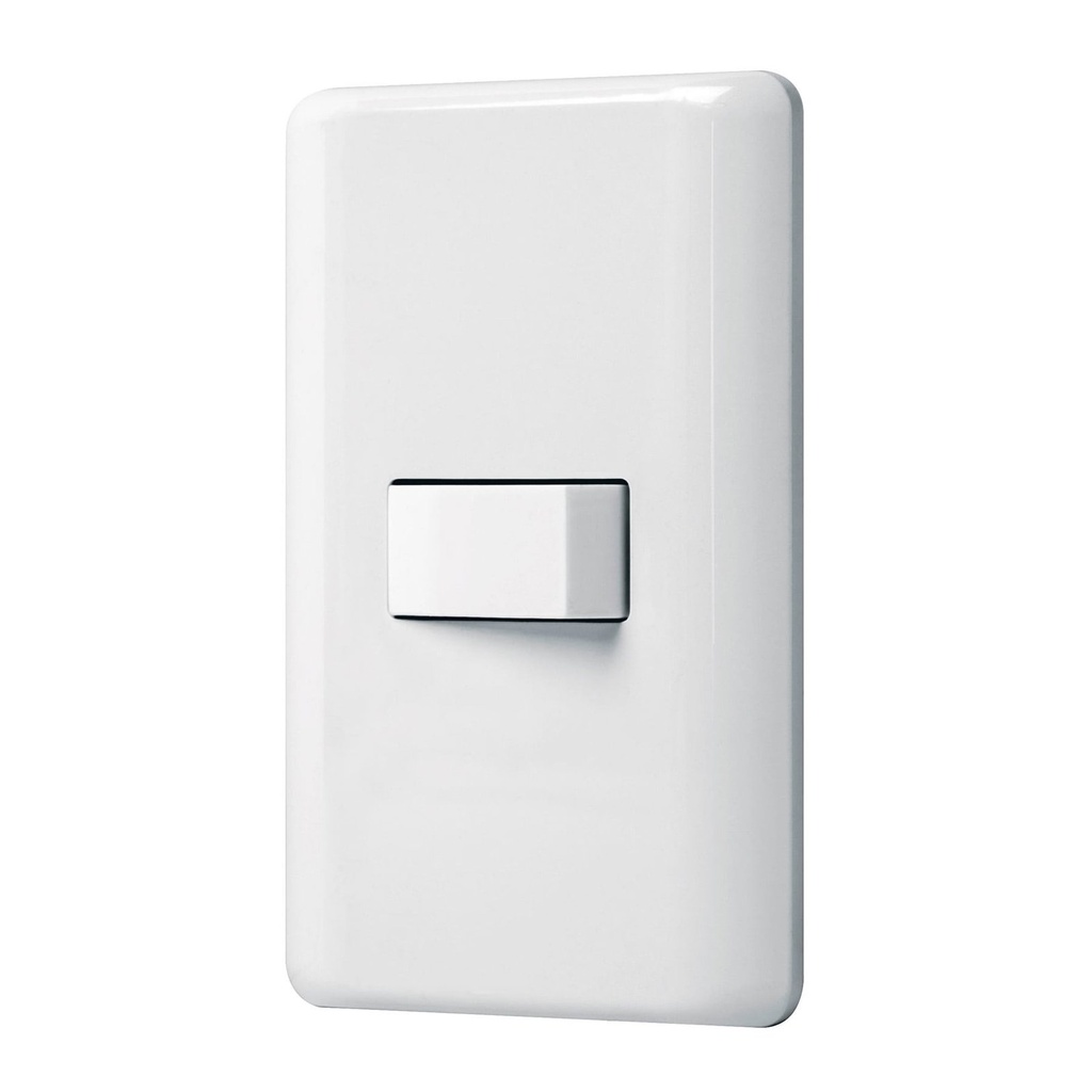 Placa Con Interruptor Sencillo, Color Blanco, Volteck Basic [25078]