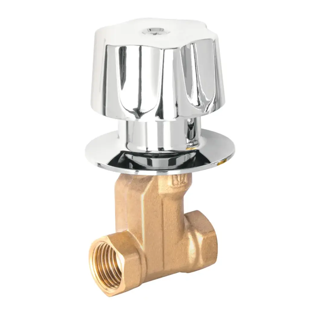 🔴Llave De Empotrar Roscable 1/2", Maneral Metálico, Vuelta Completa, Por Pieza, Foset [49800]
