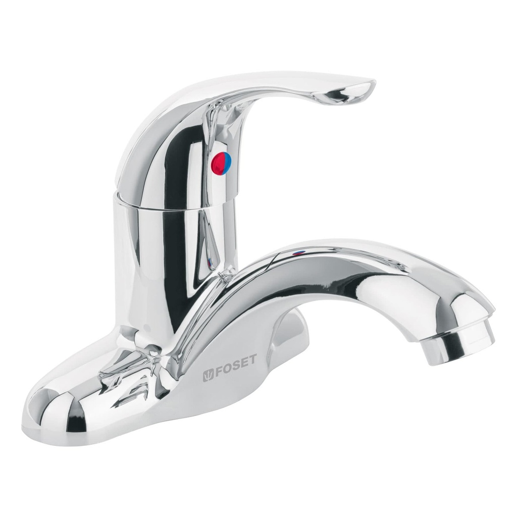 Monomando Plástico Para Lavabo, Nariz Curva, Foset Basic [48191]