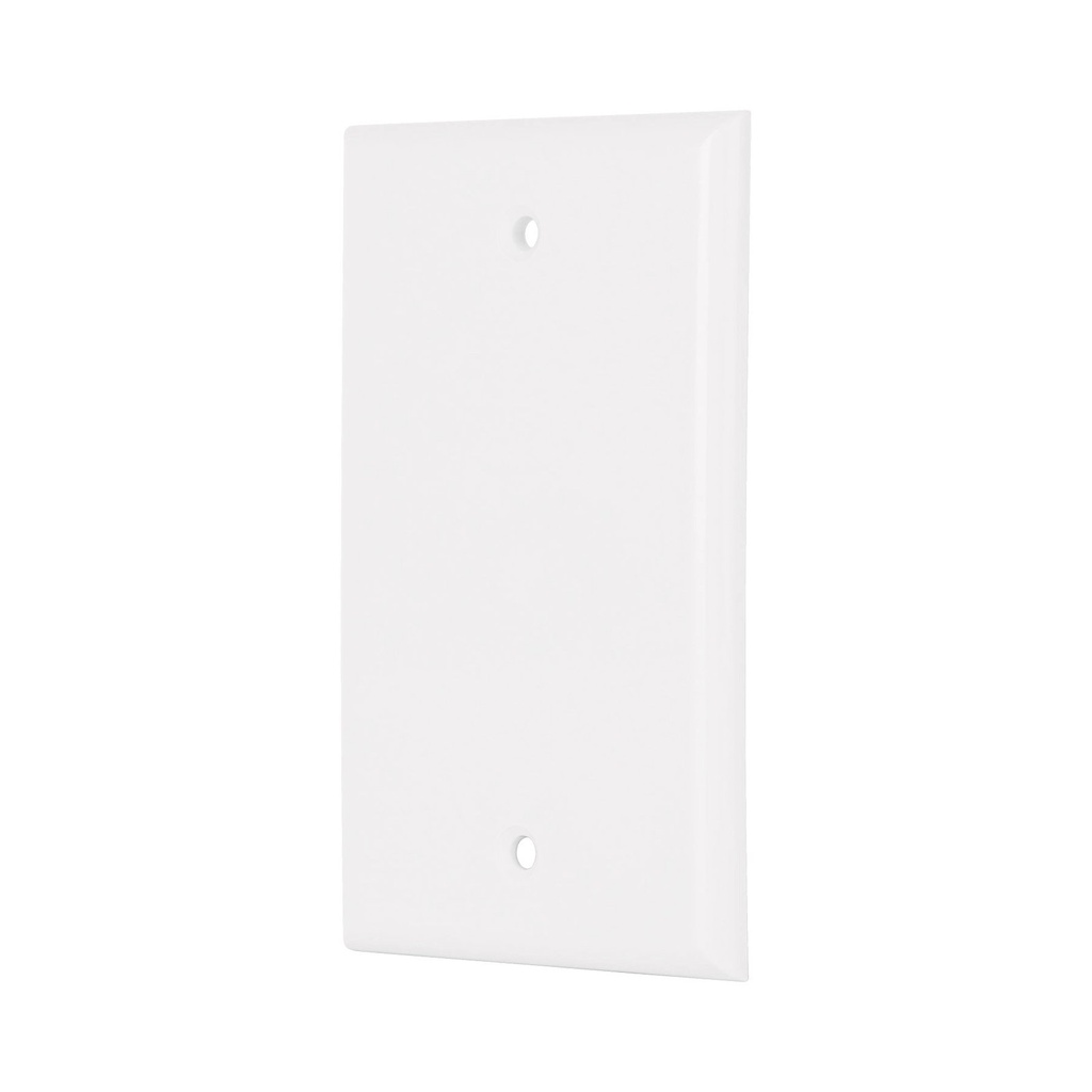 🔴Placa Ciega De ABS, Blanco, Línea Standard, Volteck [47724]