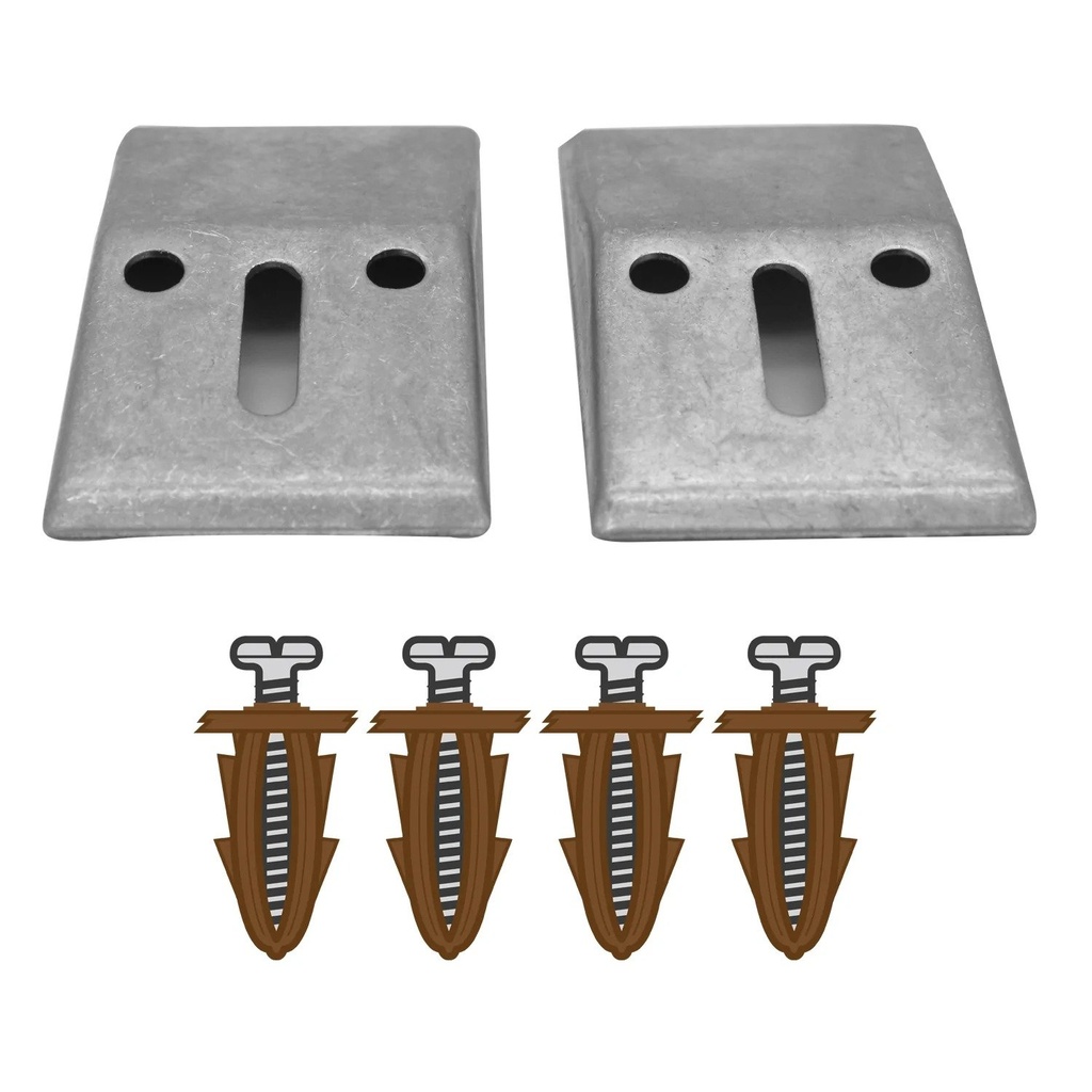 Soportes Para Lavabo, Par, Con Taquetes y Pijas, Fama [9745]