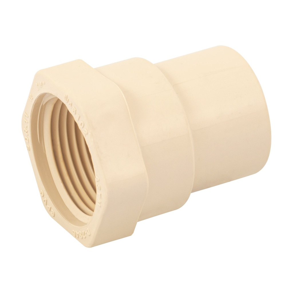 Cri/Conector Hembra 3/4" (19 mm) De CPVC [CH34CPVC]