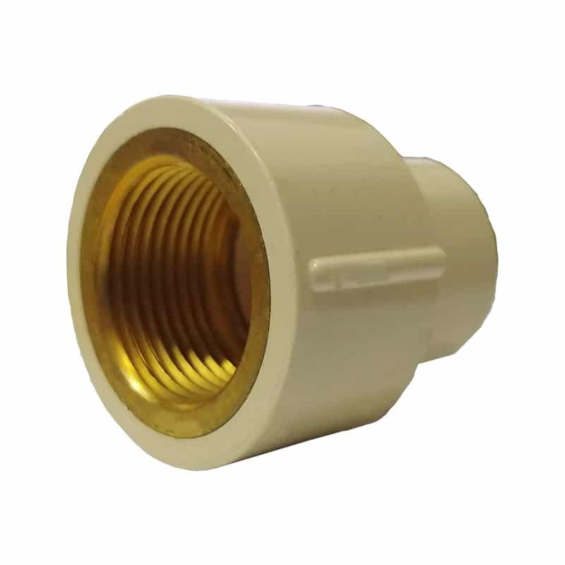 Cri/Conector Hembra 3/4" De CPVC Con Inserto Metálico [CH34CPVCIM]