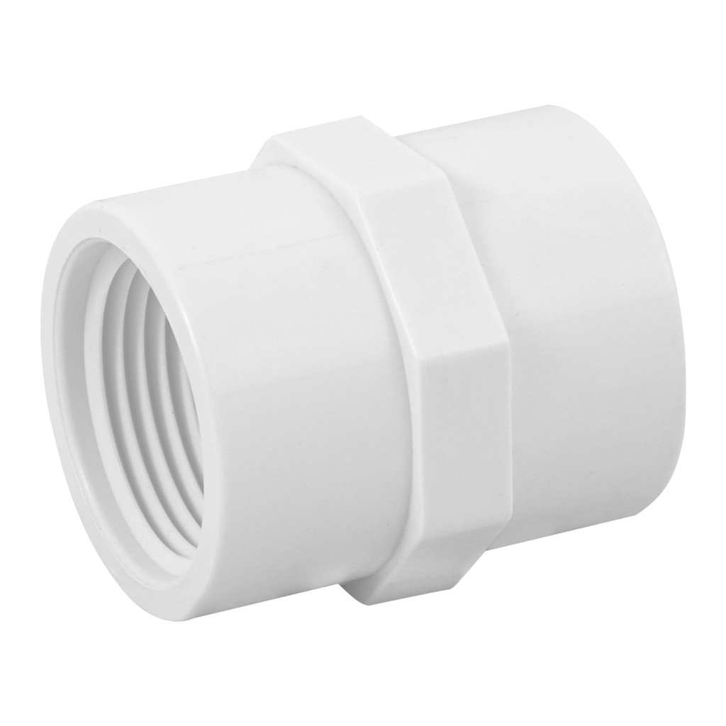 Cri/Conector Hembra 3/4" (19 mm) De PVC Hidráulico [CH34PVCH]