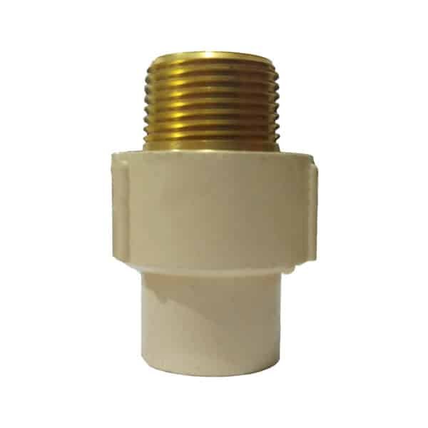 Cre/Conector Macho 1" De CPVC Con Inserto Metálico [CM1CPVCIM]