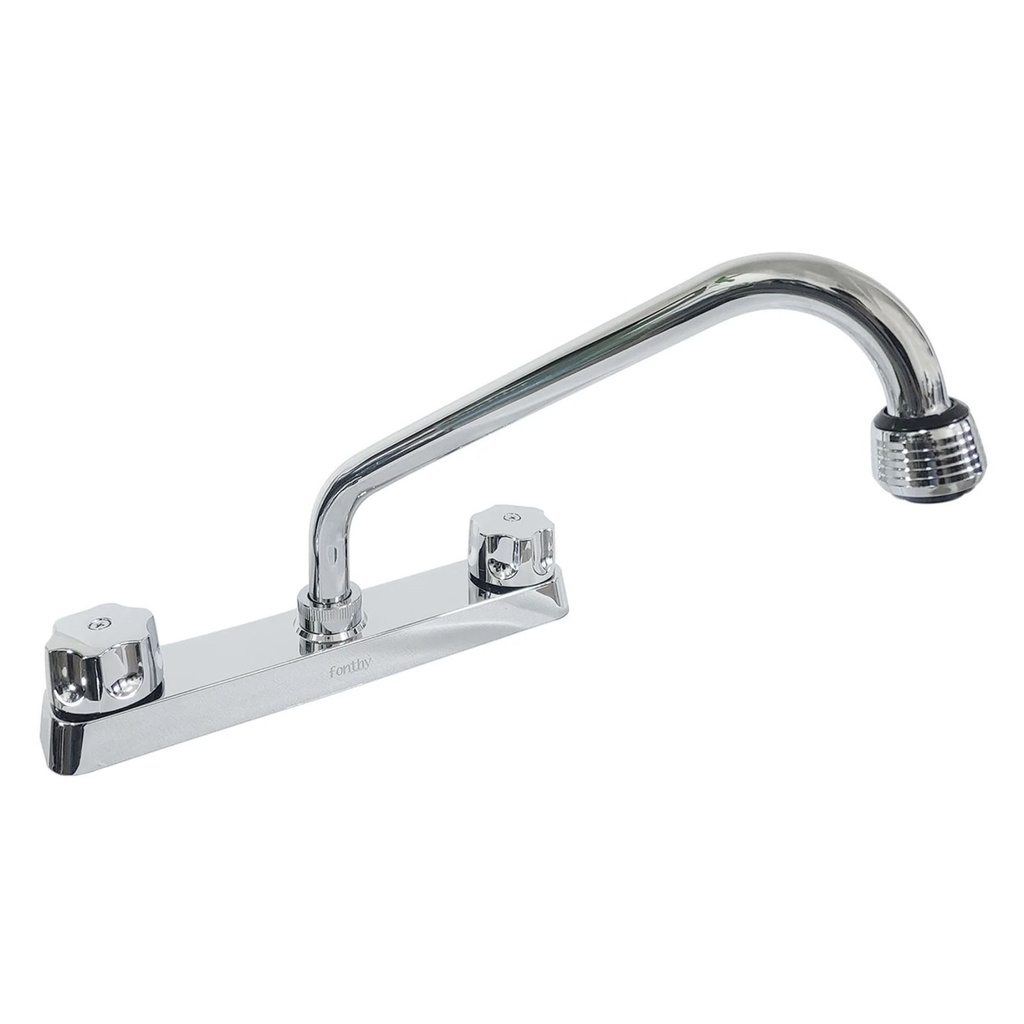 Mezcladora Para Fregadero 8", Cuello largo, ABS, Cuerpo Laton, Aireador, Fonthy [MF21215]