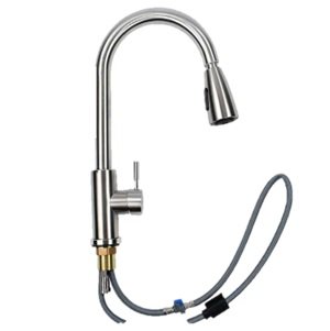 Monomando Retractil Para Fregadero, Agua Caliente y Fria, Cuerpo Metálico y ABS, Incluye Mangueras, Cromo, Sofo [MOFFRE2]