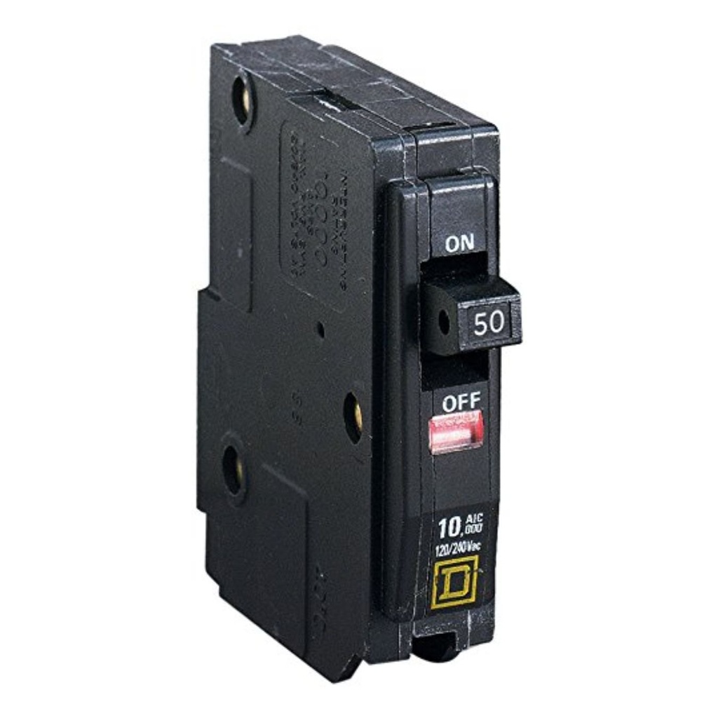 Interruptor Termomagnético 50 A, 1 Polo, Square D [QO150]