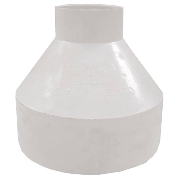 Reducción Bushing 4 a 2" (110 a 50 mm) De PVC Sanitario [RBS110050]