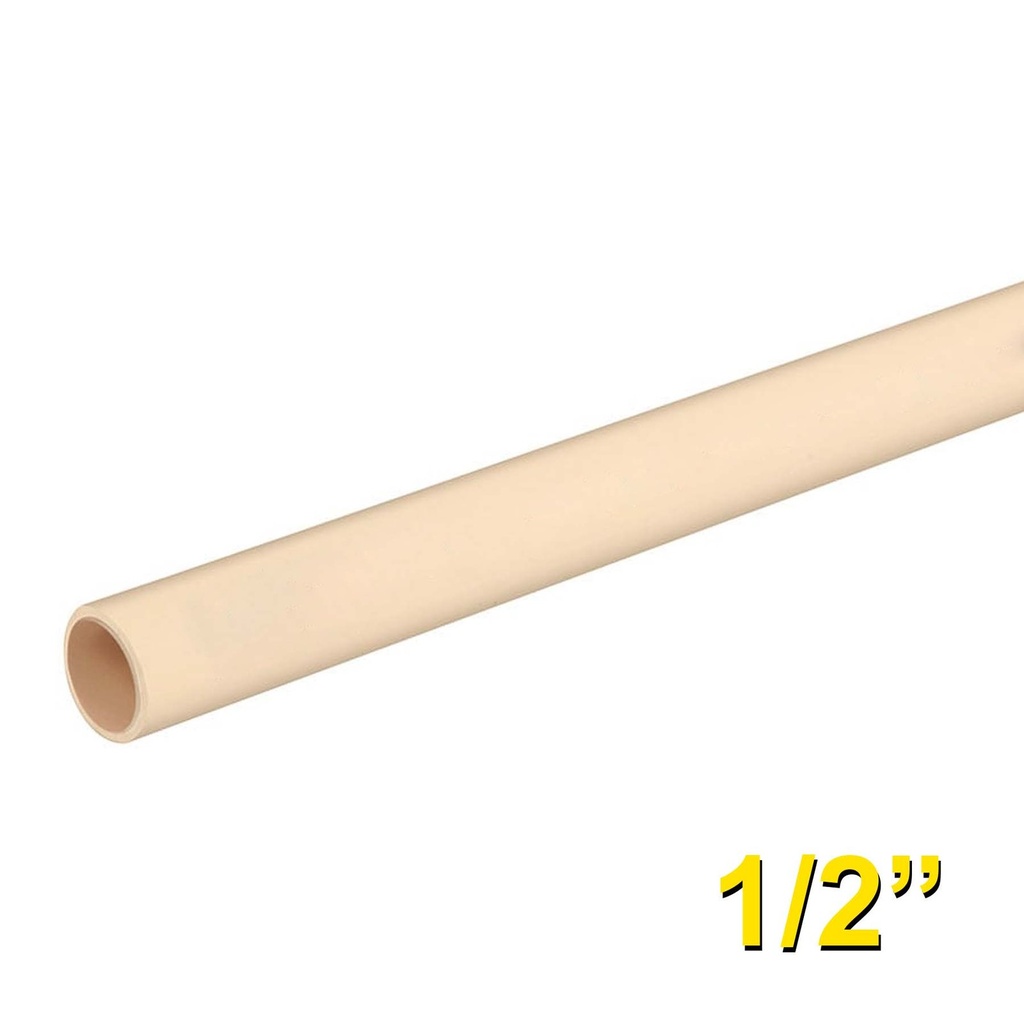 Tubo 1/2" (13 mm) De CPVC, Por Metro [TU12CPVCPM]