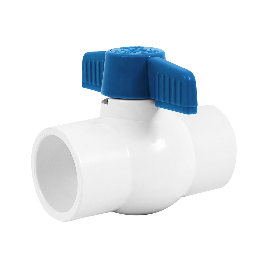 Válvula De Esfera 1 1/4" (32 mm) De PVC Hidráulico, Para Cementar [VAES114PVCH]
