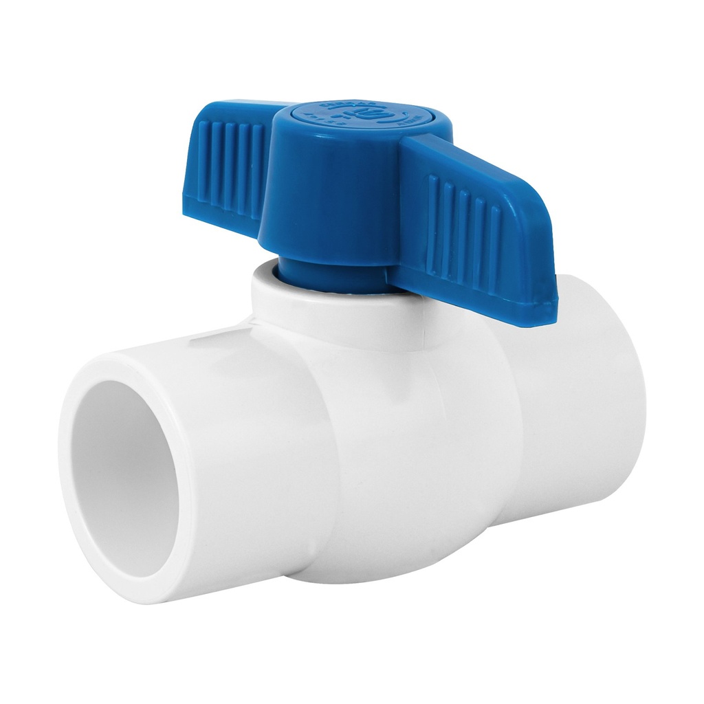 Válvula De Esfera 1" (25 mm) de PVC Hidráulico, Para Cementar [VAES1PVCH]